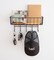 Wall Mount Key Holder - Convenient Key Rack, Mail Organizer, Coat Hooks, Dog Leash Holder, Wallet and Sunglasses Storage Shelf with Durable Hooks - Perfect for Bathroom, Bedroom, Hallway or Entryway